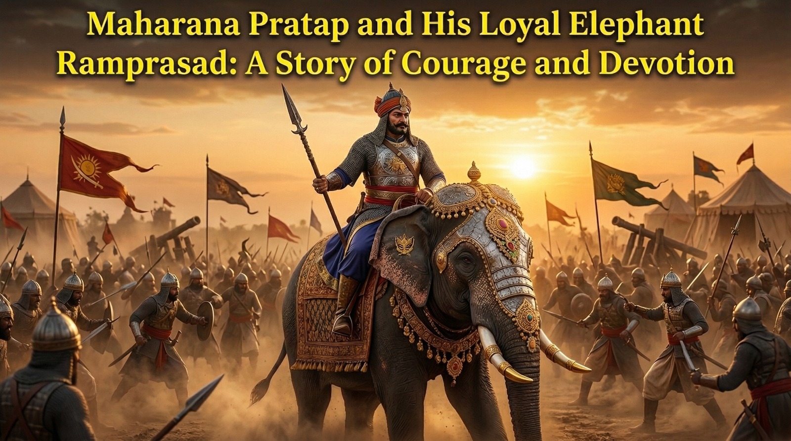 Maharana Pratap and His Loyal Elephant Ramprasad: A Story of Courage and Devotion